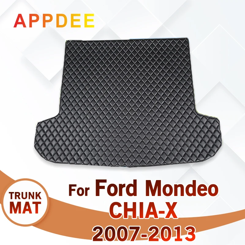 Car Trunk Mat For Ford Mondeo CHIA-X 2007 2008 2009 2010 2011 2012 2013 Custom Car Accessories Auto Interior Decoration