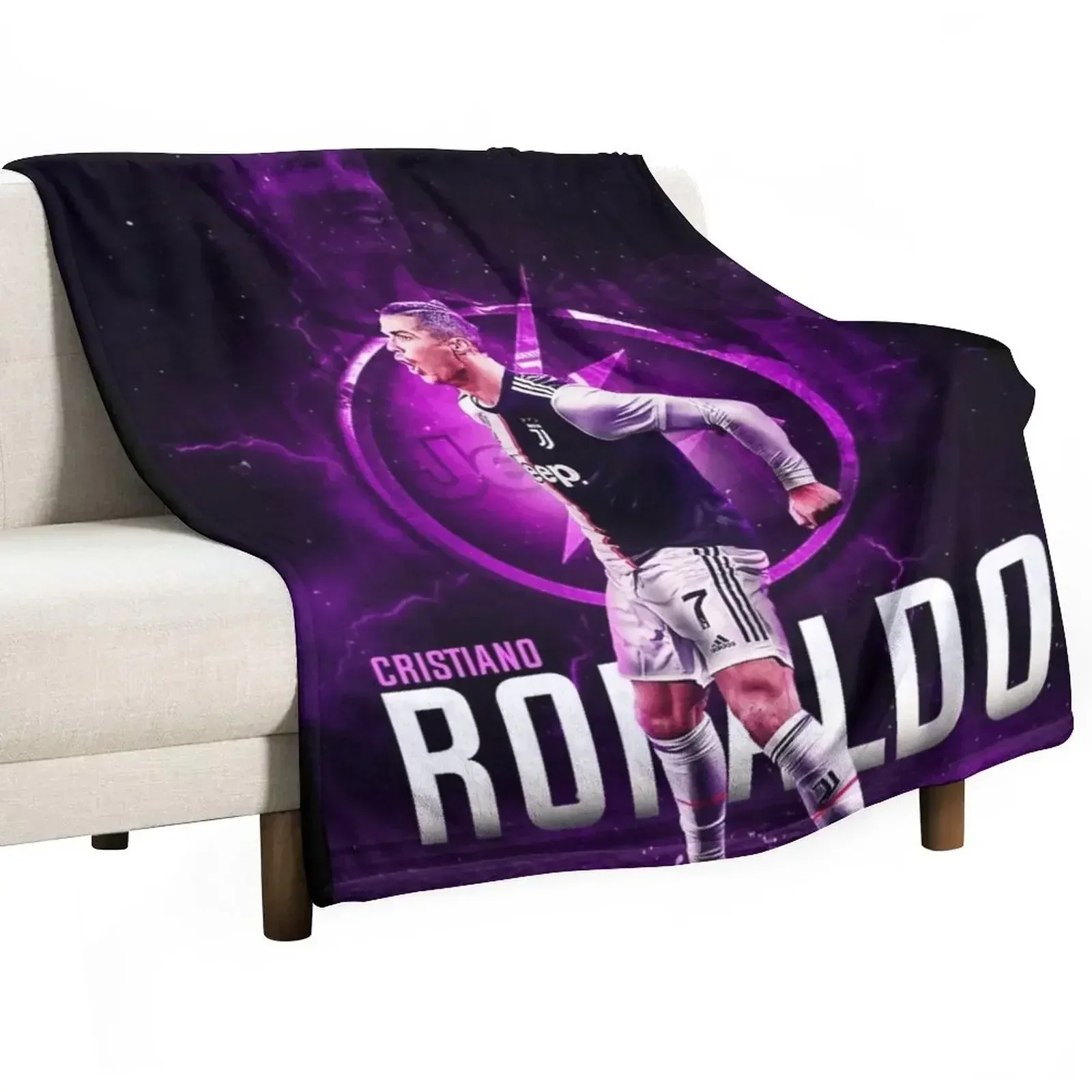 Wallpaper Cristiano Art Throw Blanket Flannel Fabric For Baby Cute Plaid Soft Beds for winter Fashion Sofas Blankets