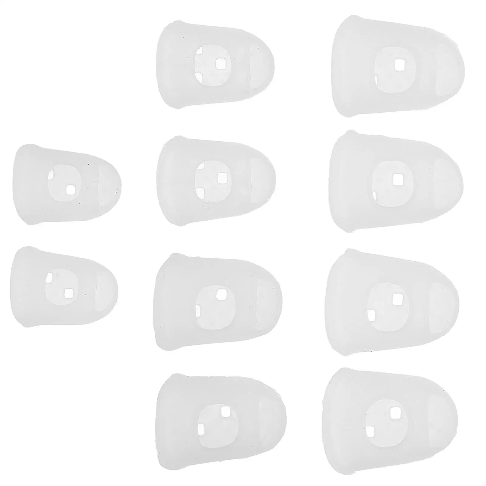 

10 Pcs Kalimba Finger Protectors Silicone Fingertip Caps Thumb Piano Covers Guitar Thumb Protective Long Use Durable Comfortable