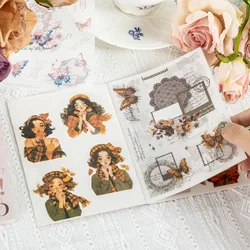 18pcs/lot Kawaii Stationery Stickers The butterfly in her hand sticker pack DIY Craft Scrapbooking Album Junk Journal