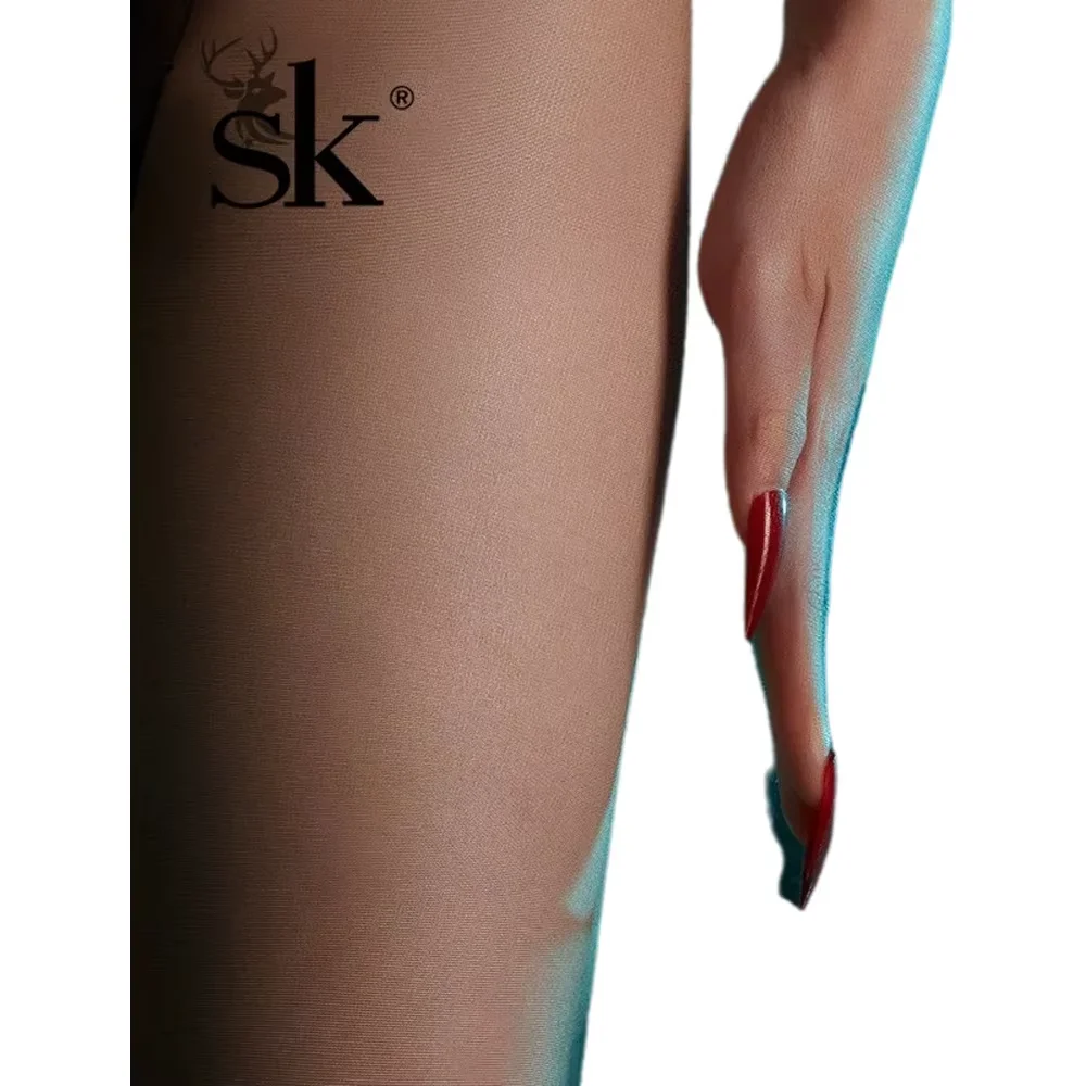 150-180CM Women Highly Dense Transparent Pantyhose 0.01 OD Ultra Thin Summer Full Transparency Black Silk Tights Alluring Luxury