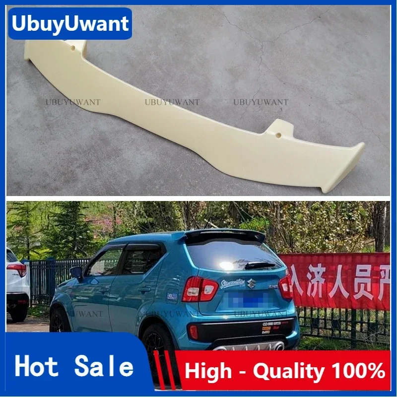 Rear Trunk Spoiler Car Styling Rear Trunk Boot Roof Spoiler For Suzuki IGNIS 2015 2016 2017 2018 2019 ABS Plastic Tail Spoiler