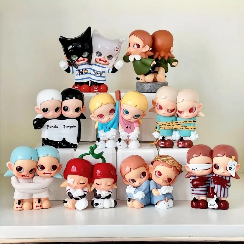 

Hot Selling Popmart Zsiga Twins Series Blind Box Handmade Toys Desktop Decoration Car Toys And Other Atmosphere Ornament Gifts
