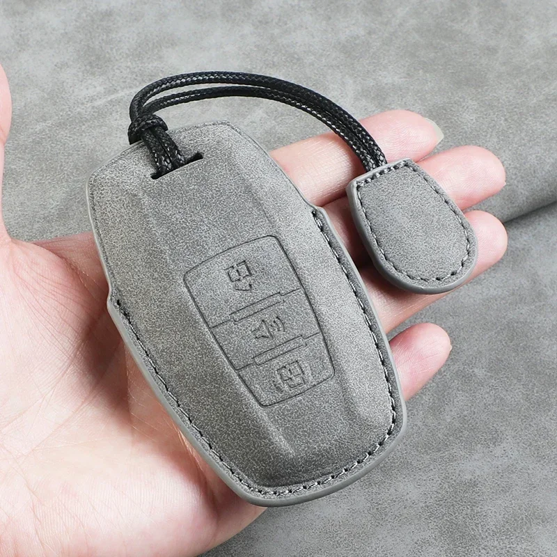 

Leather Car Key Case Protector Cover For Great Wall Haval/Hover H6 H7 H8 H4 H9 F5 F7 H2S H3 H5 M6 Dargo B07 A07 Key Keychain