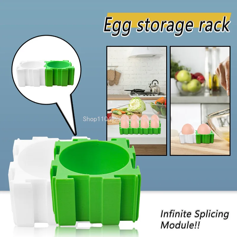 

Стеллаж для хранения яиц с бесконечной зажимом, подходит для кухни и ресторана, стеллаж для хранения яиц, детали лотка для яиц в холодильнике