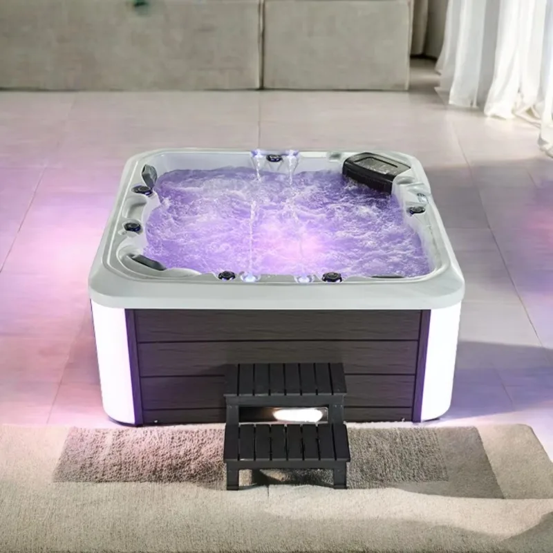 Acrylic Above Ground Residential Heated Spa Pools Massage Hot Tubs for Outdoor Use
