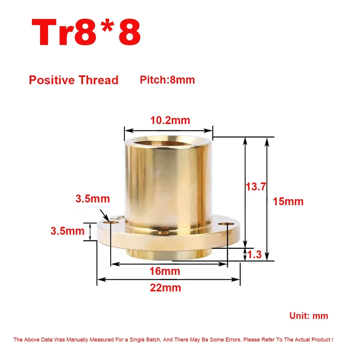 Variant: Tr8X8  1pcs
