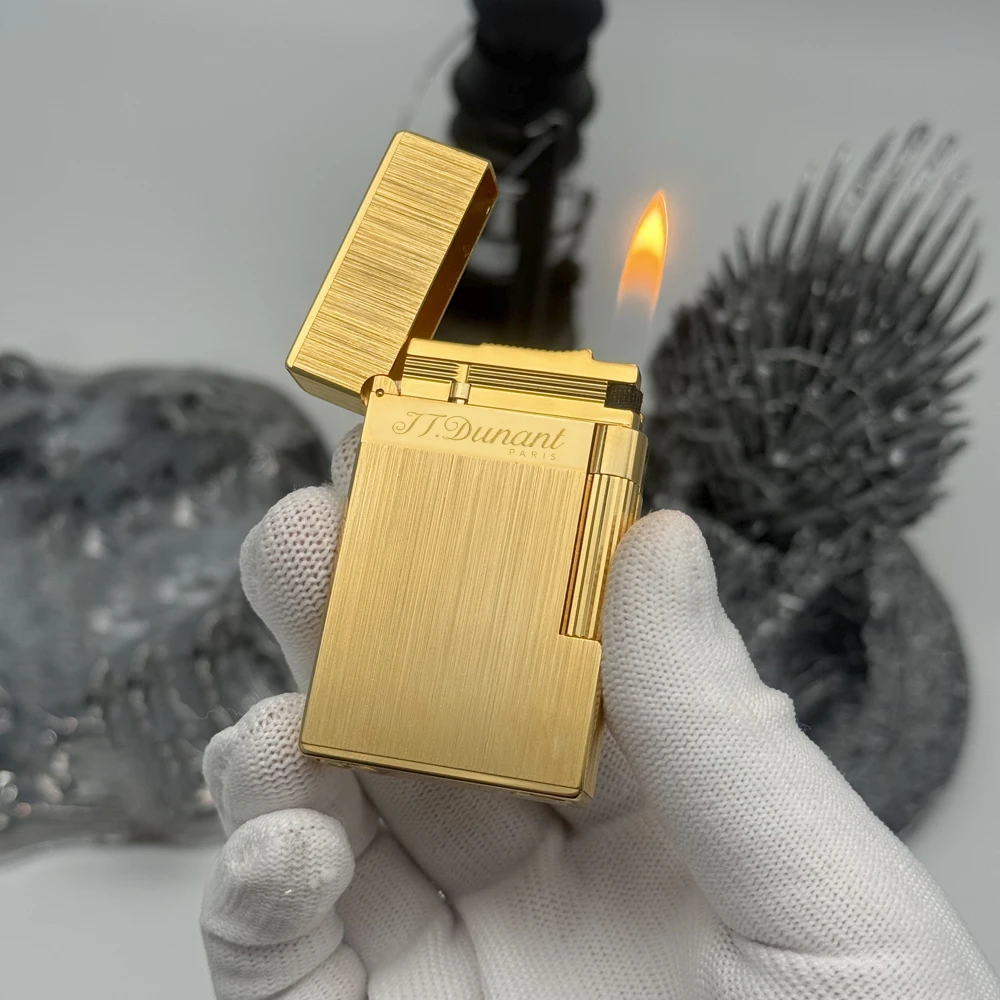 

Роскошная зажигалка с проволокой, зажигалки из чистой меди, регулируемая бутановая зажигалка, мягкое пламя, хороший звук, аксессуар для курения для мужского подарка