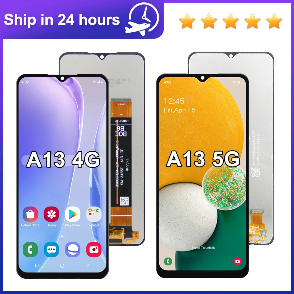 

For Samsung A13 5G IPS LCD Display Touch Screen Replacement for A136 A136U1 A136B A135F SM-A135M Compatible with A13 4G Model