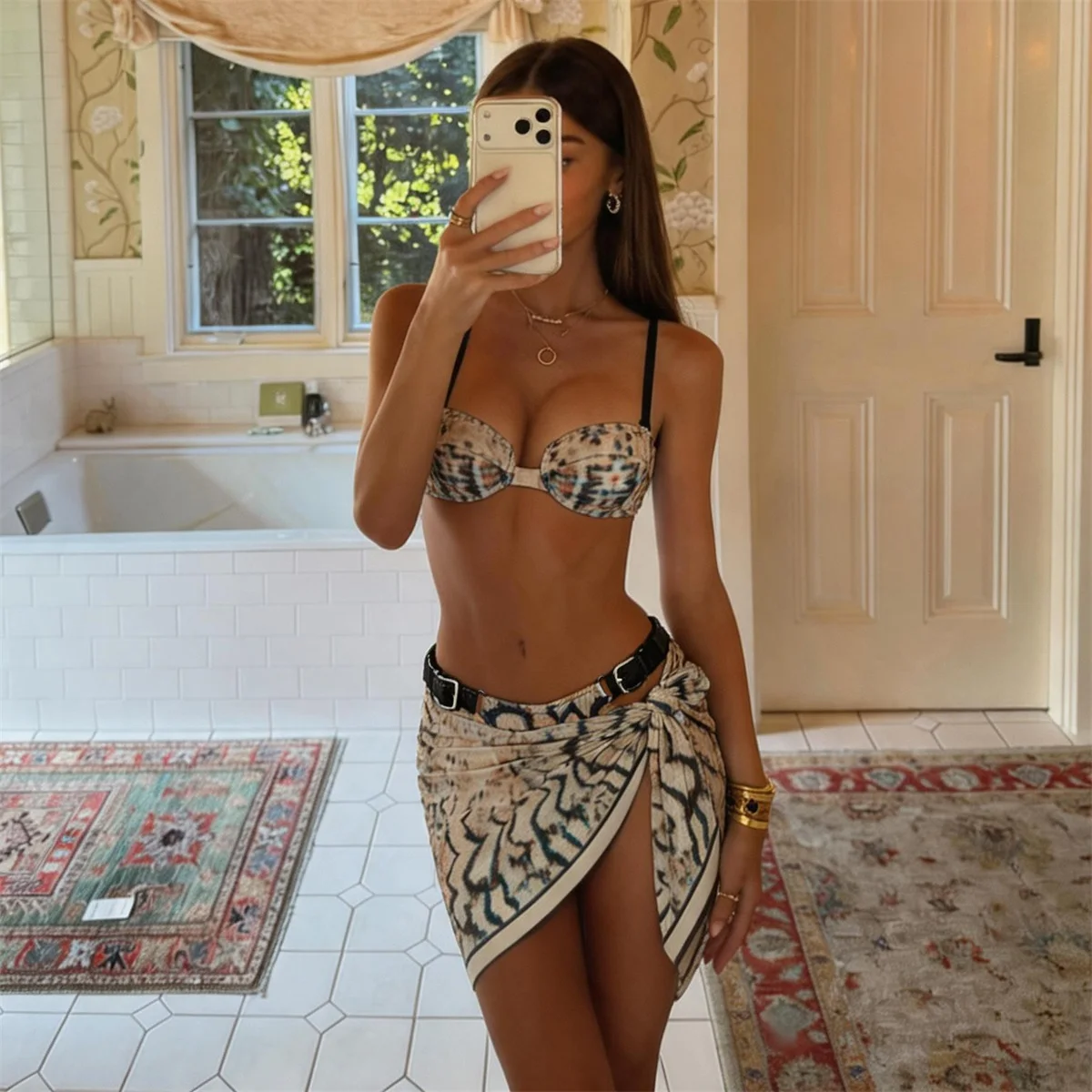 3Pcs Micro Bikinis 2026 Swimwear Women Swimsuit Sexy Brazilian Bikini Set Printed Beachwear Push Up Bathing Suit biquini Female