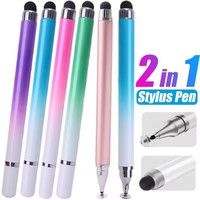 2 in 1 Universal Stylus Pen For Tablet Mobile Android IOS Phone iPad Accessories Drawing Tablet Pens Capacitive Screen Touch Pen