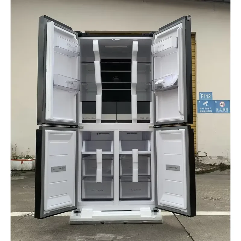 For J 476L 110/220V Four-door Refrigerator Black Glass Electronically Controlled Smart Refrigerator