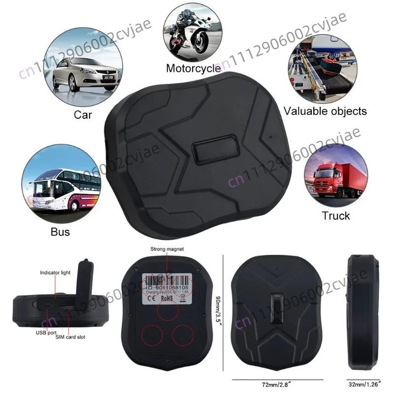 TK-905B GPS 10000 mAh battery with ultra long standby and strong magnetic adsorption function for Speaker