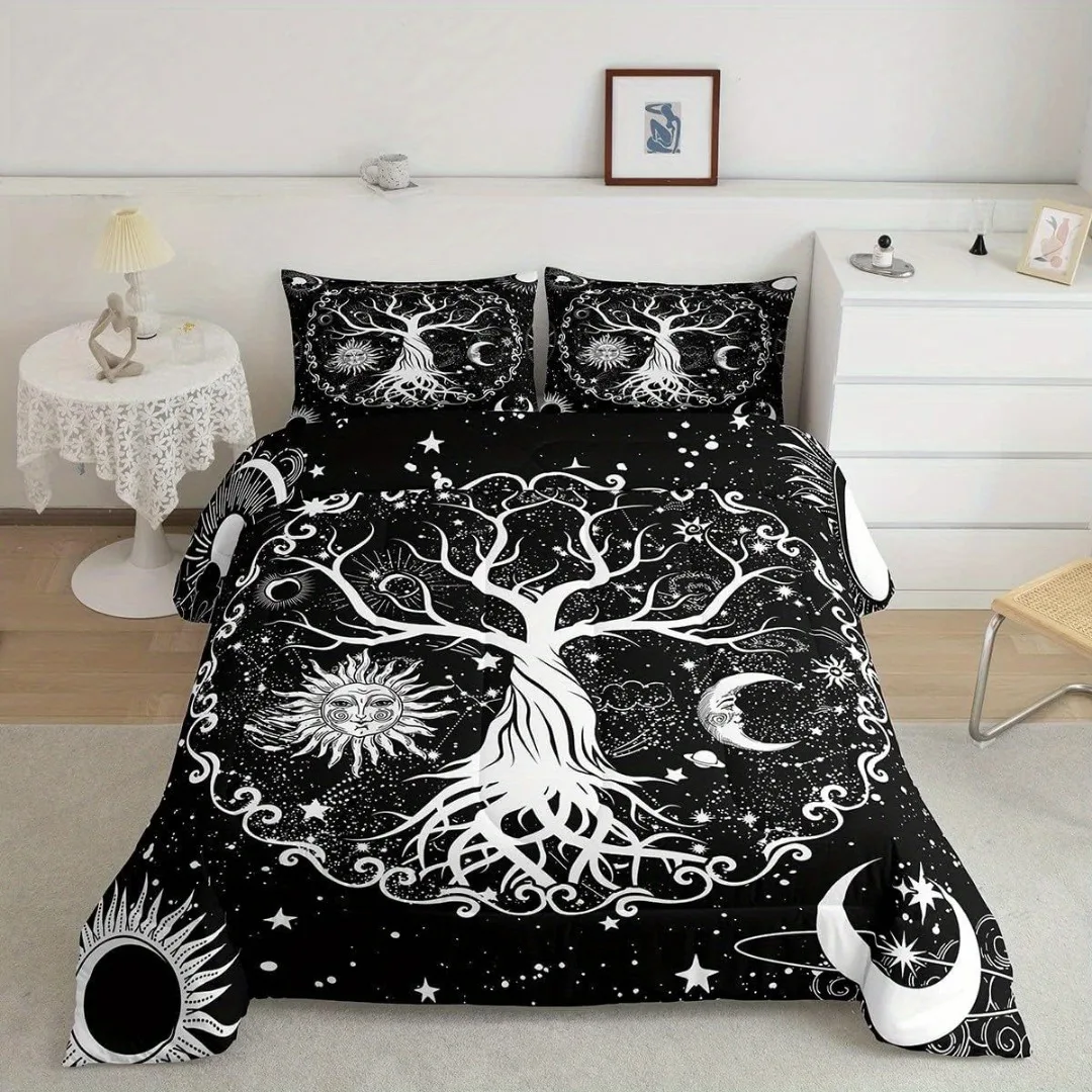 Tree of Life Digital Printed Bedding Set Soft Comfultable Duvet Cover King Queen Twin Single Size Bithday Gift Room Decoration