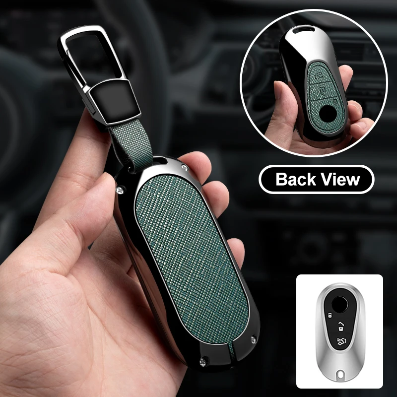 

Zinc Alloy Car Key Case Cover For Mercedes Benz C E S Class W206 W223 W214 GLA GLB GLC CLA CLS E300 S450 S580 S500
