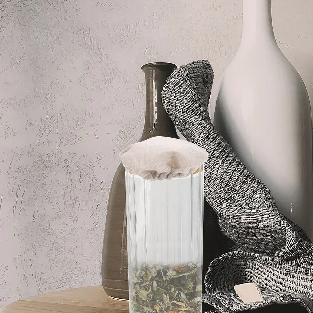 

2Pcs Fermentation Jar Cloth Lid Multipurpose Glass Jar Cover for Kitchen Storage Bottle Protector Storage Bottle Cover