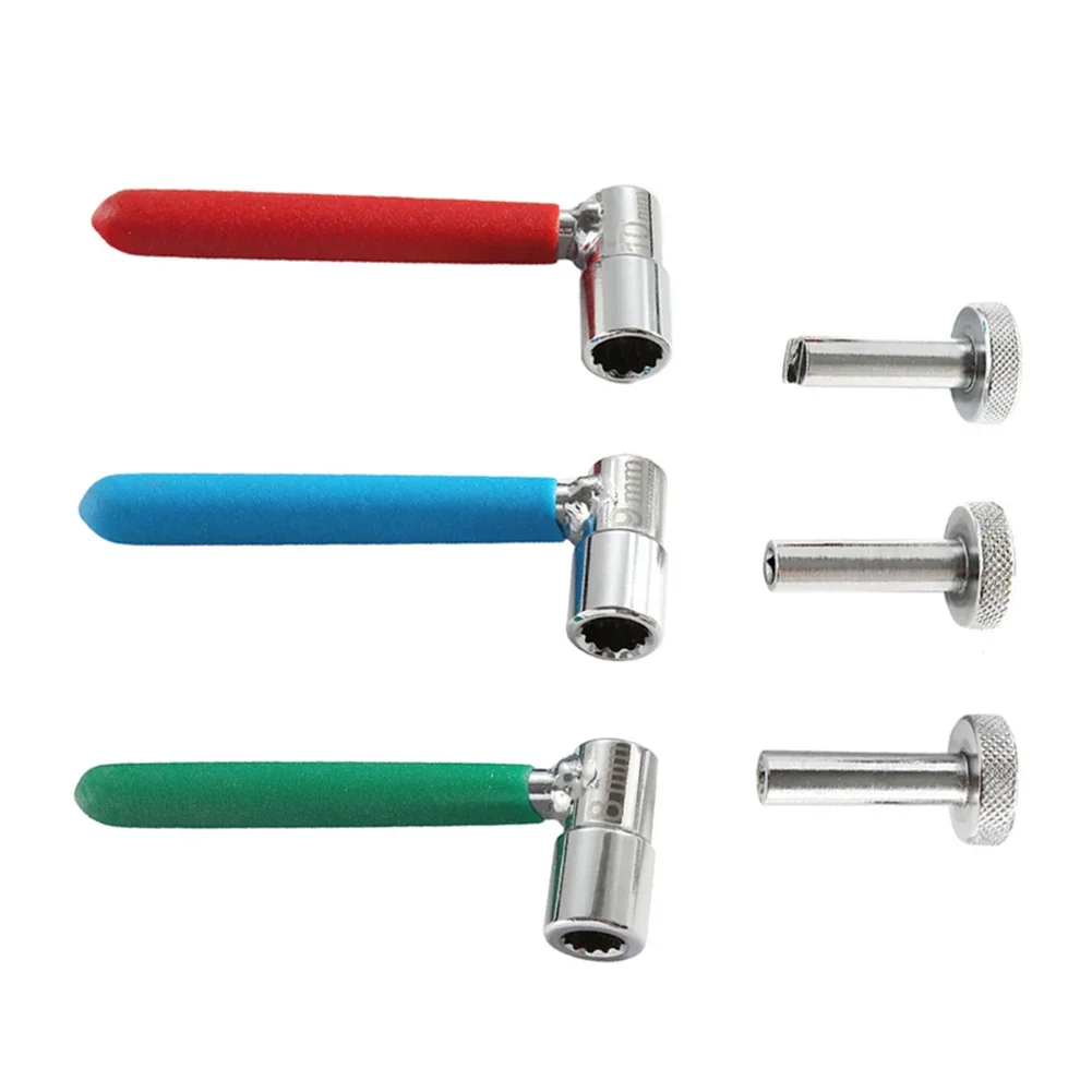 3PCS Steel Material Engine Valve Tappet Adjustment Wrench Tool Set 8mm 9mm 10mm Lock Nut Sockets For Most Motorcycles Atvs