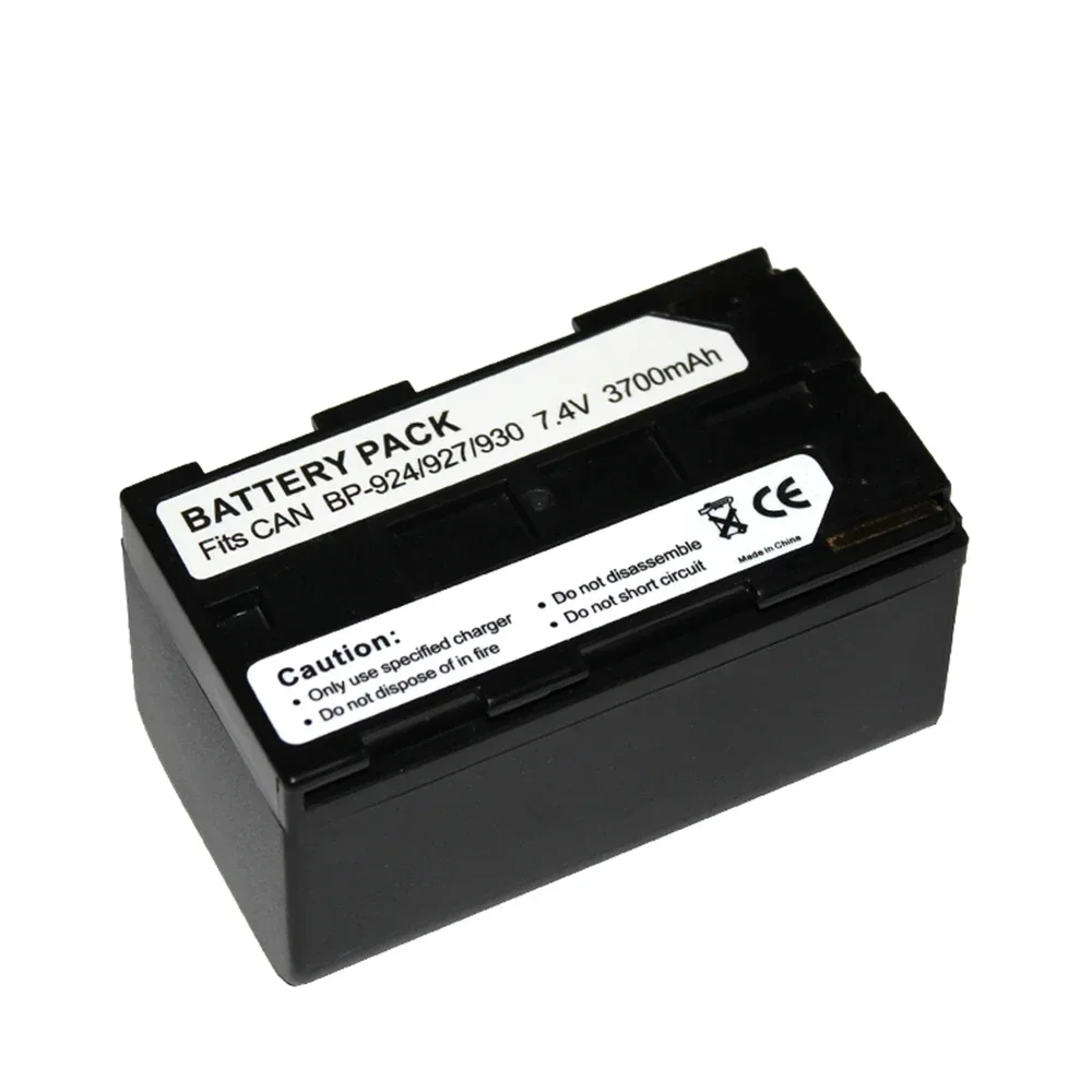 7.4V 3700mAh BP-924 BP-927 BP-930 BP924 BP927 BP930 Camera Battery  for Canon E1 E2 E30 ES50 ES6500V ES7000V ES8000V