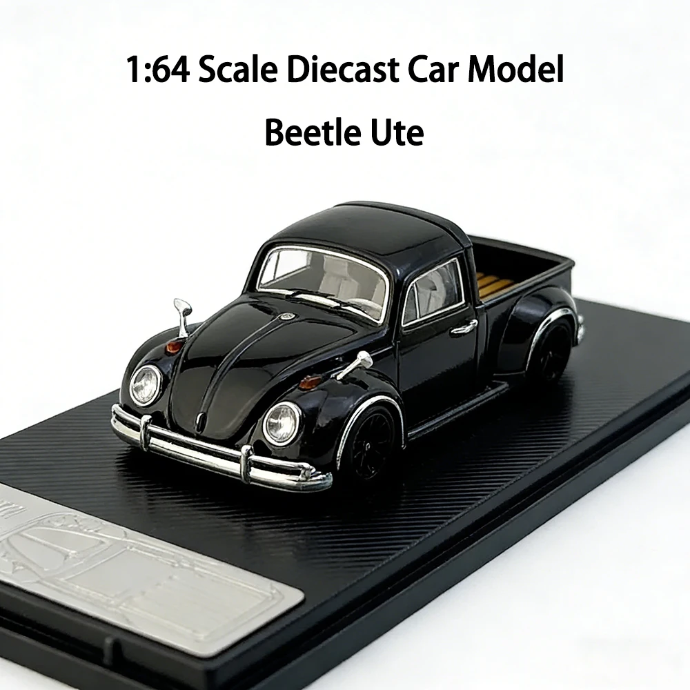 

1:64 Alloy Diecast Pickup Model Car | Classic Vintage Modified Metal Vehicle | Mini Collectible Display Toy Gift
