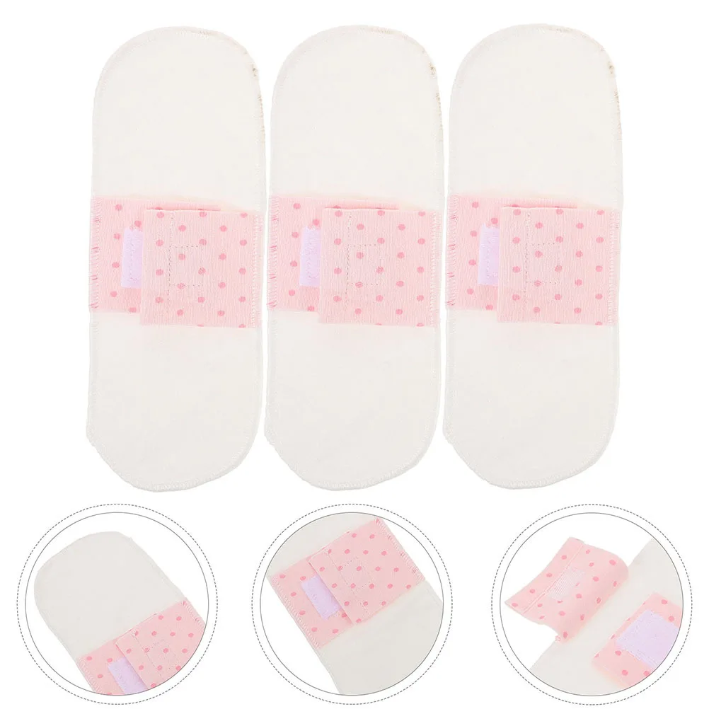 

5Pcs Reusable Cotton Menstrual Pads Breathable Washable Panty Liners Postpartum Care Daily Overnight Absorbent Period Pads