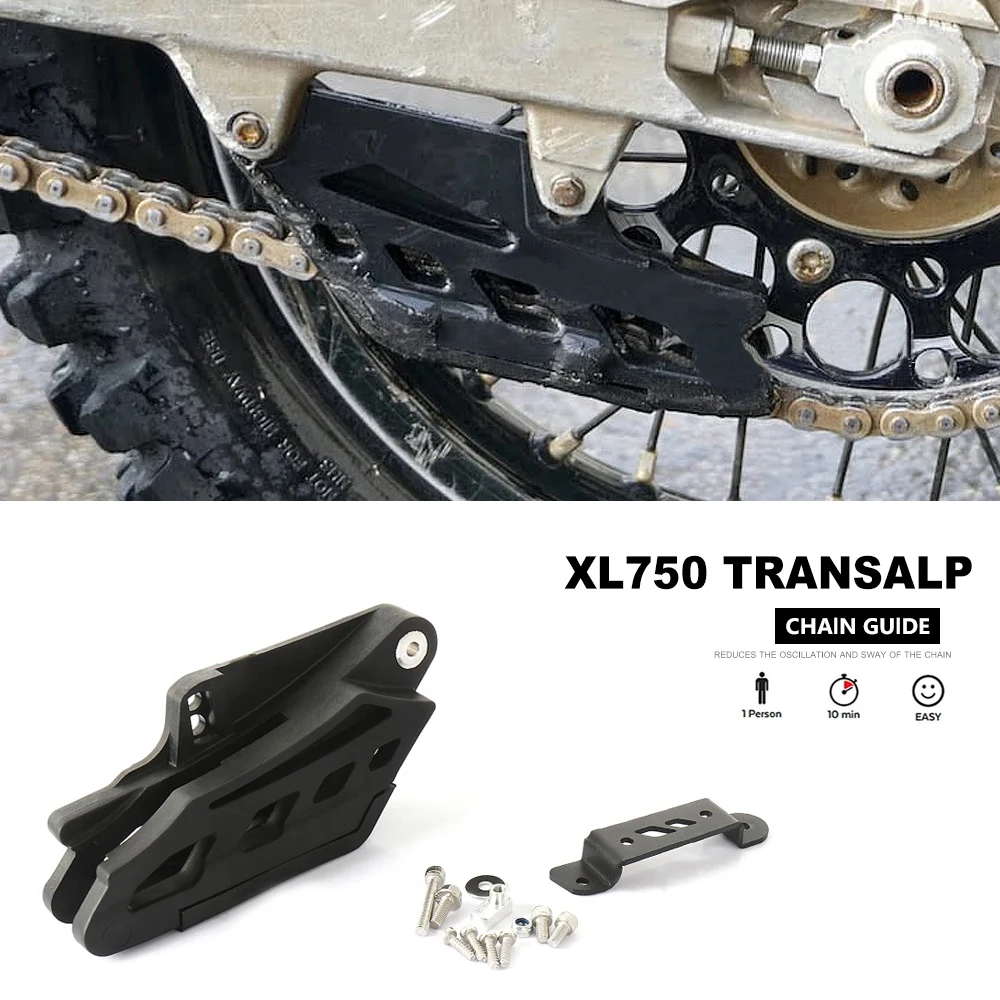

New For Honda XL 750 Transalp XL750 TRANSALP 2023 2024 Motorcycle Rear Sprocket Chain Guide Guard Protector Kit