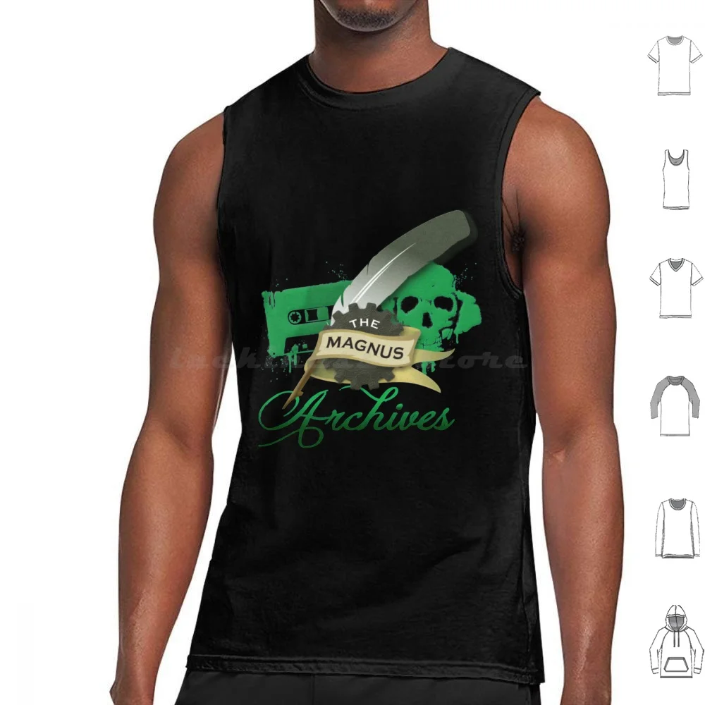 Camiseta Rusty Quill Magnus Archives-Classic Logo Camisetas sin mangas Estampado Algodón Rusty Quill Vestthe Magnus Archives Classic