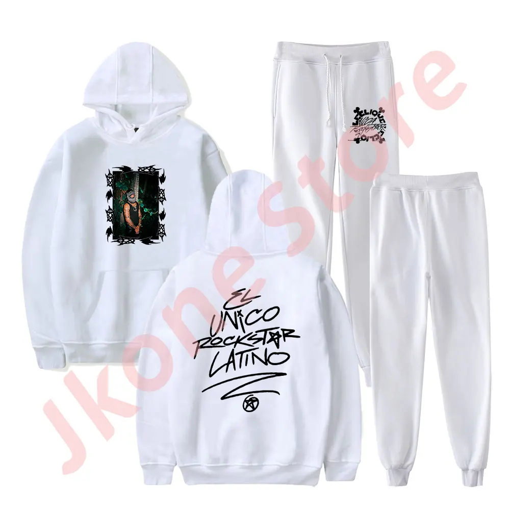 Jhayco Album Cover Merch Hoodies Jogger Pants New Logo Streetwear Women Men HipHop Sweatshirts