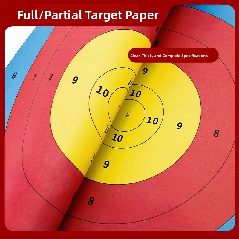 papel-para-pratica-de-tiro-com-arco-e-flecha-profissional-padrao-de-competicao-anel-completo-meio-anel-dardo-rifle-flecha-curva