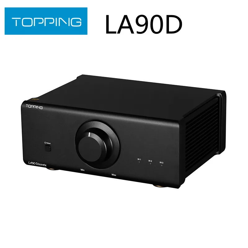 

TOPPING LA90 Discrete Power Amplifier 3*XLR/TRS Inputs 2 Step Gain Settings Stereo/Mono Mode AMP LA90D