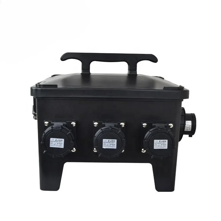 Hot sales  PC /ABS material durable distribution box 16a 32a input and output
