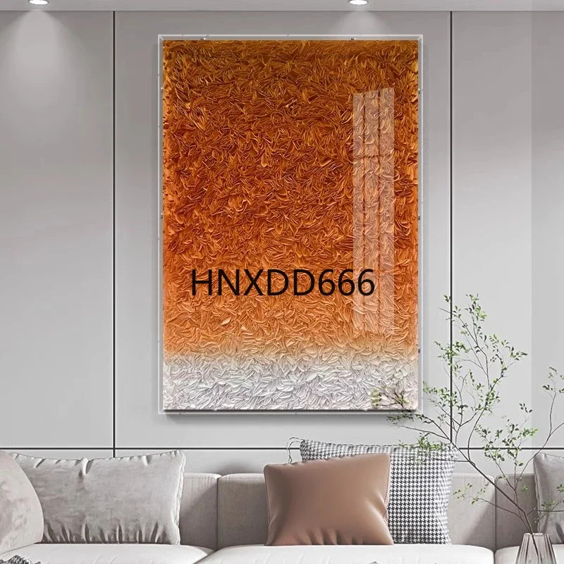 Modern acrylic box entrance physical installation hanging painting