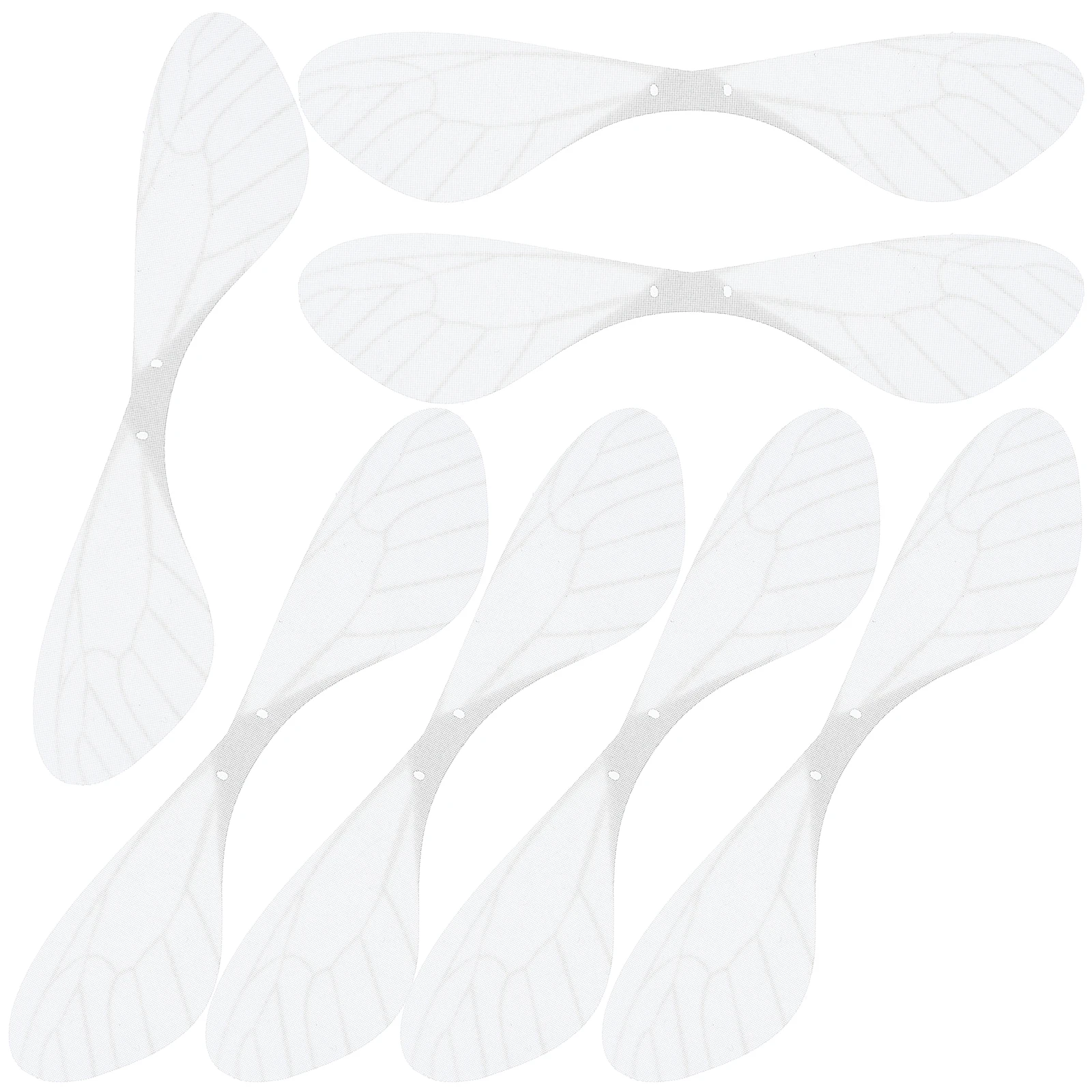 

70pcs White Dragonfly Wings Hanging Decor Artificial Earring Accessories Durable Material Unique DIY Brooch Gifts