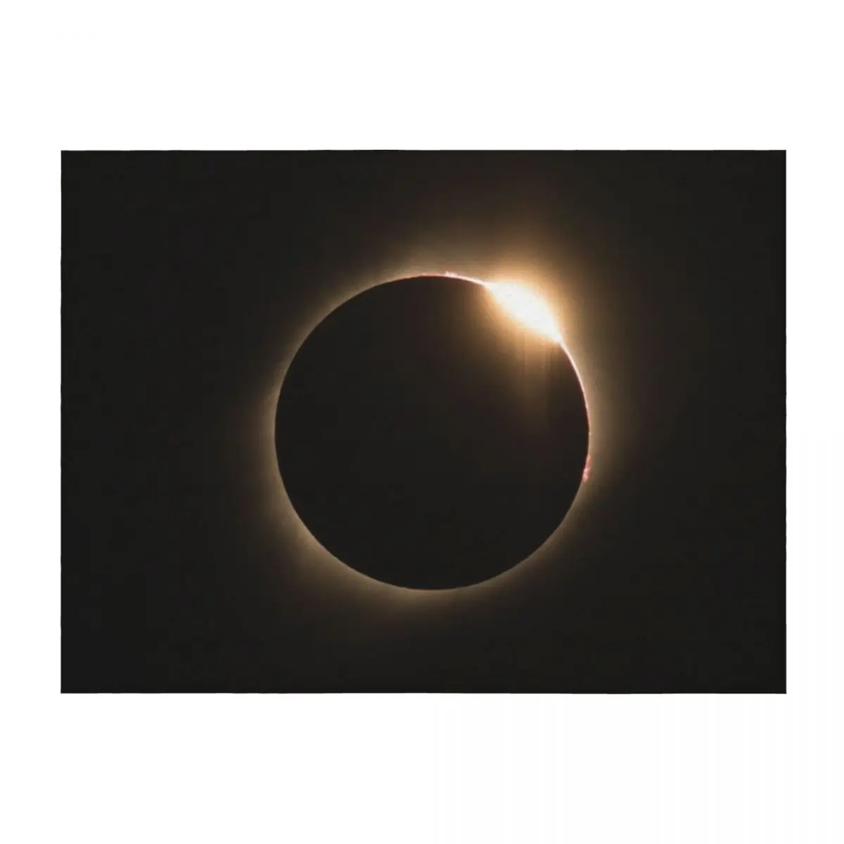 

2017 Solar Eclipse - Diamond Ring Throw Blanket Sofa Throw decorative Travel Plush Blankets