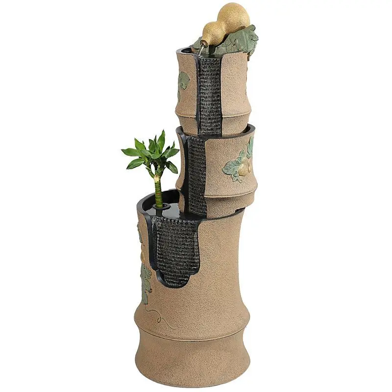 Indoor home floor-to-ceiling water ornament, circulating water landscape ornament