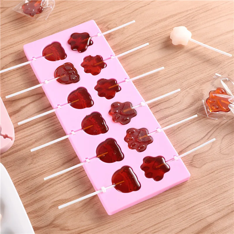 Silicone Lollipop Molds Chocolate And Candy  Cake Mold DIY Variety  Pastry Decorating Form  Bakeware Shapes