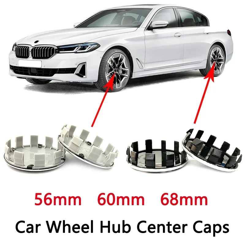 

4pcs 56mm 68mm high-quality 10 Pin Car Cover Car Wheel Hub Center Caps Badge Logo Emblem Auto Exterior Accessories