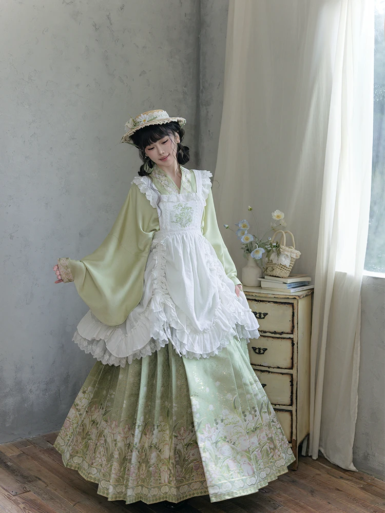 original-een-hanfu-f-skirt-with-silk-weave-for-young-girls-traditional-chinese-culture-high-waist-a-line-polyester-fiber