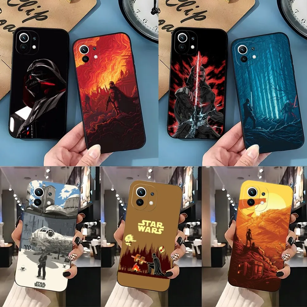 StarS W-Wars Phone Case 2023 Hot For Redmi Note 12 12S 11S 11 10 9S 8T 7 8 9 9T 10X A2 Pro Plus Black Silicone Cover