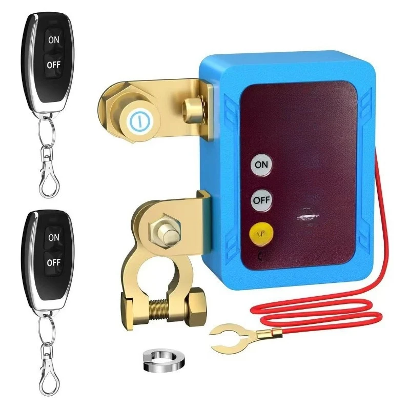 Car remote control power breaker battery negative circuit breaker 12V24V anti-loss and leakage protection car anti-loss