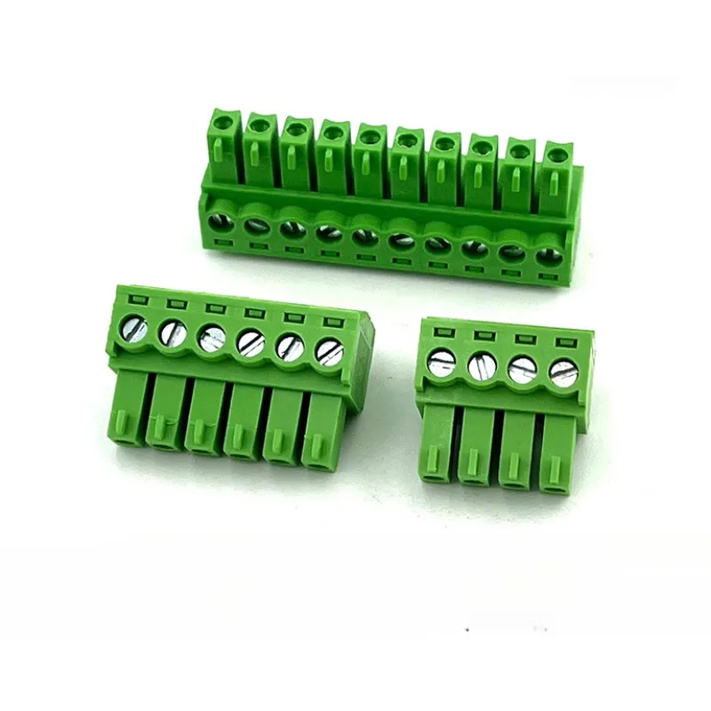 10pcs wiring terminal XK15EDGK-3.81mm 2EDG-3.81 copper block female head all copper