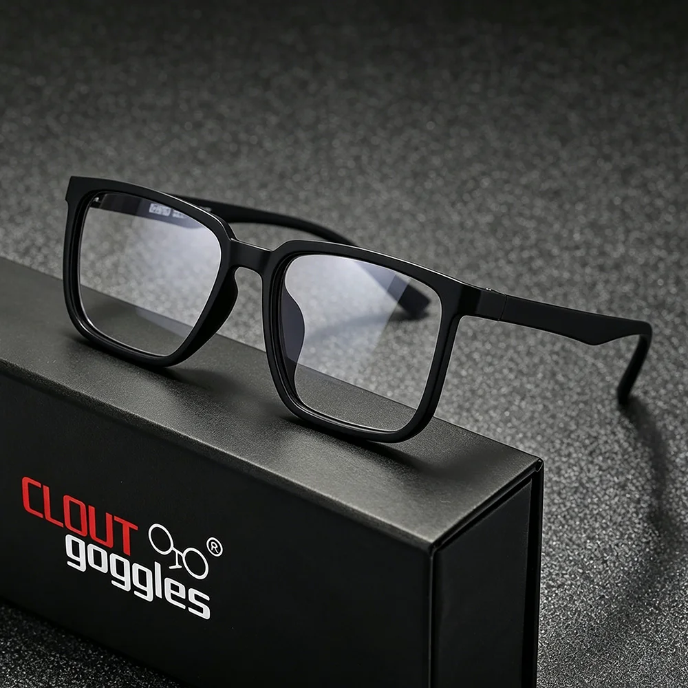 CLOUT GOGGLESS Large Size Spectacles Frame, Unisex