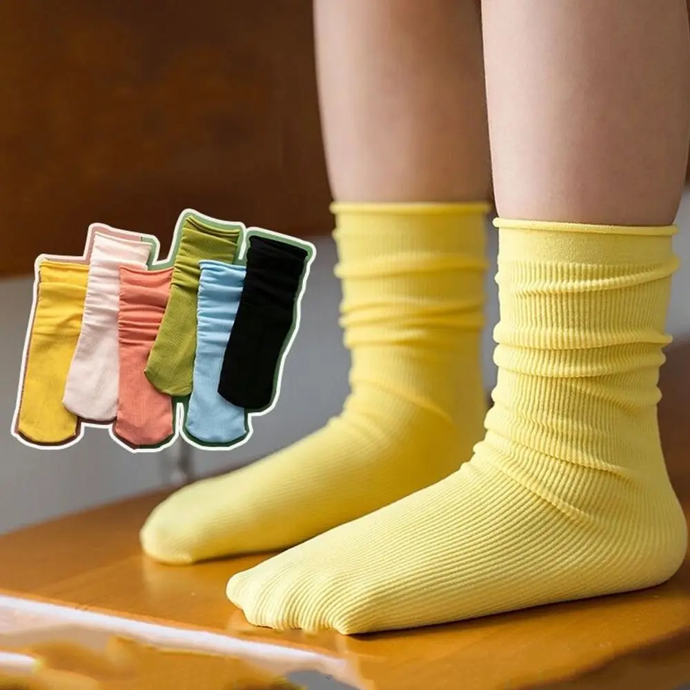 Soft Cute Solid Color Children Breathable Velvet Socks Girls Ultra Thin Socks Pile Sock Baby Hosiery Korean Style Stocking