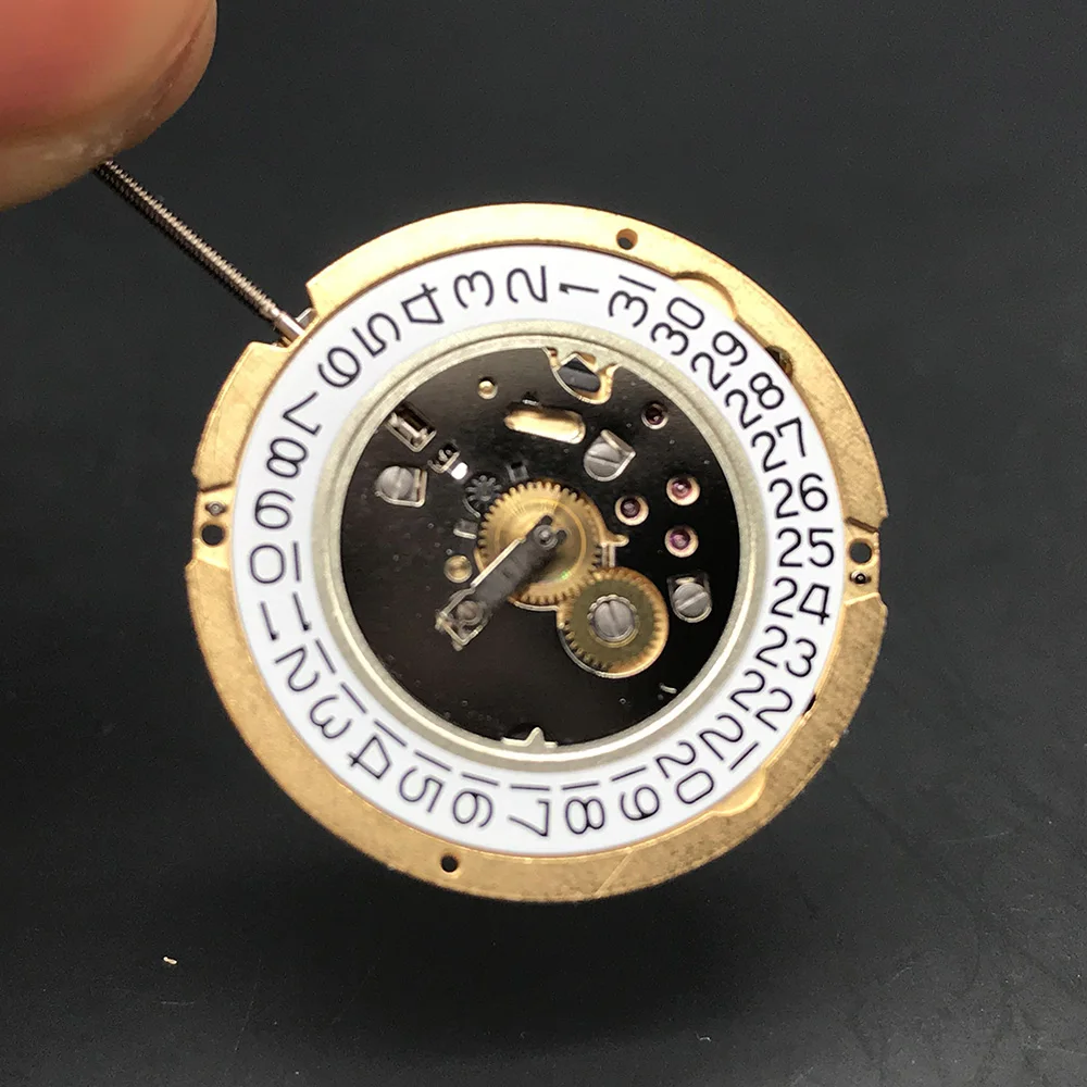 1005 Quartz Golden Movement Date with Battery Watch Accessories For Ronda 1005 Watch Single Calendar Movement Replacement