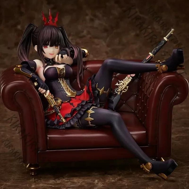 

В наличии: DATE A LIVE Токисаки Куруми, фигурка-статуэтка «Императрица» 1/7, модель для косплея, ПВХ-фигурка, гараж-кит, украшение, официальный подарок