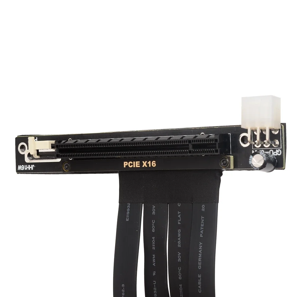 Universal Vertical PCIe 3.0 X8 To X16 Extension Riser Cable PCI Express PCI-E 8x 16x for AMD NVIDIA Graphics Video Cards RTX3060
