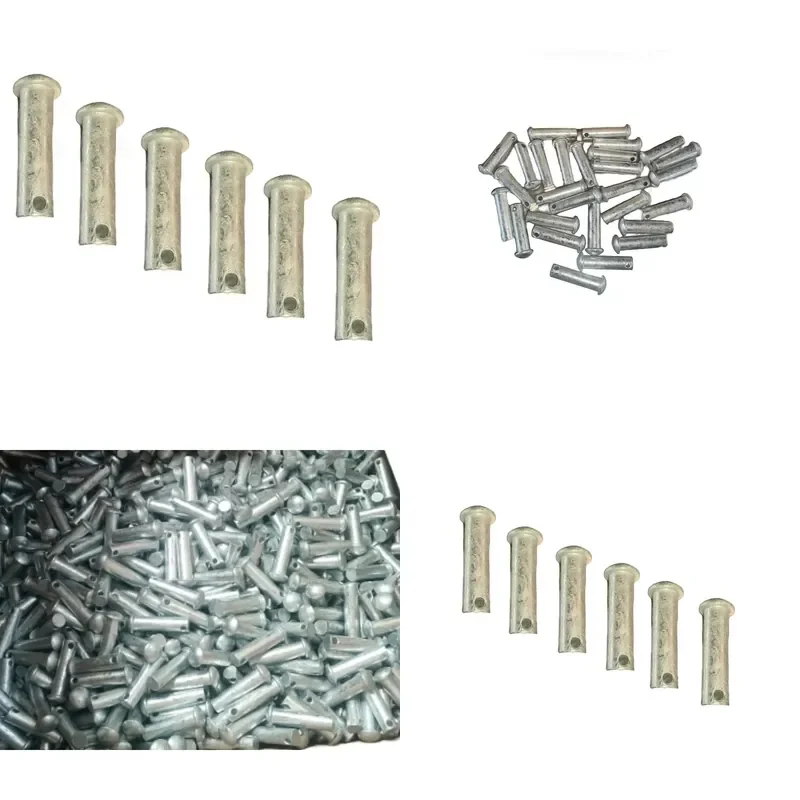 Steel U Clip Pin With Hole Round Head 16mm Diameter 22mm Width 8mm Height Bright Finish For Automotive Fastener Replacement