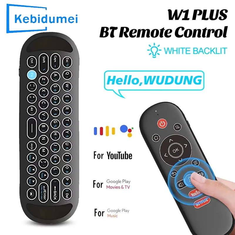 2.4G Wireless Air Mouse Voice Remote Control Mini Keyboard IR Learning Gyroscope Backlit Transmitter for Android Smart TV Box PC