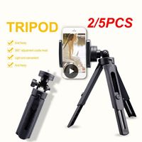 2/5PCS Universal Retractable Desktop Tripod Phone Holder For Live Broadcast / Portable Desk Live Stream Tripod Mobile Phone