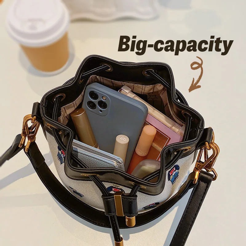 Bucket hand For Women 2024 New Crossbody Messenger Bag High Capacity Handheld Shoulder Bags Bolso de mujer handbags clutch purse