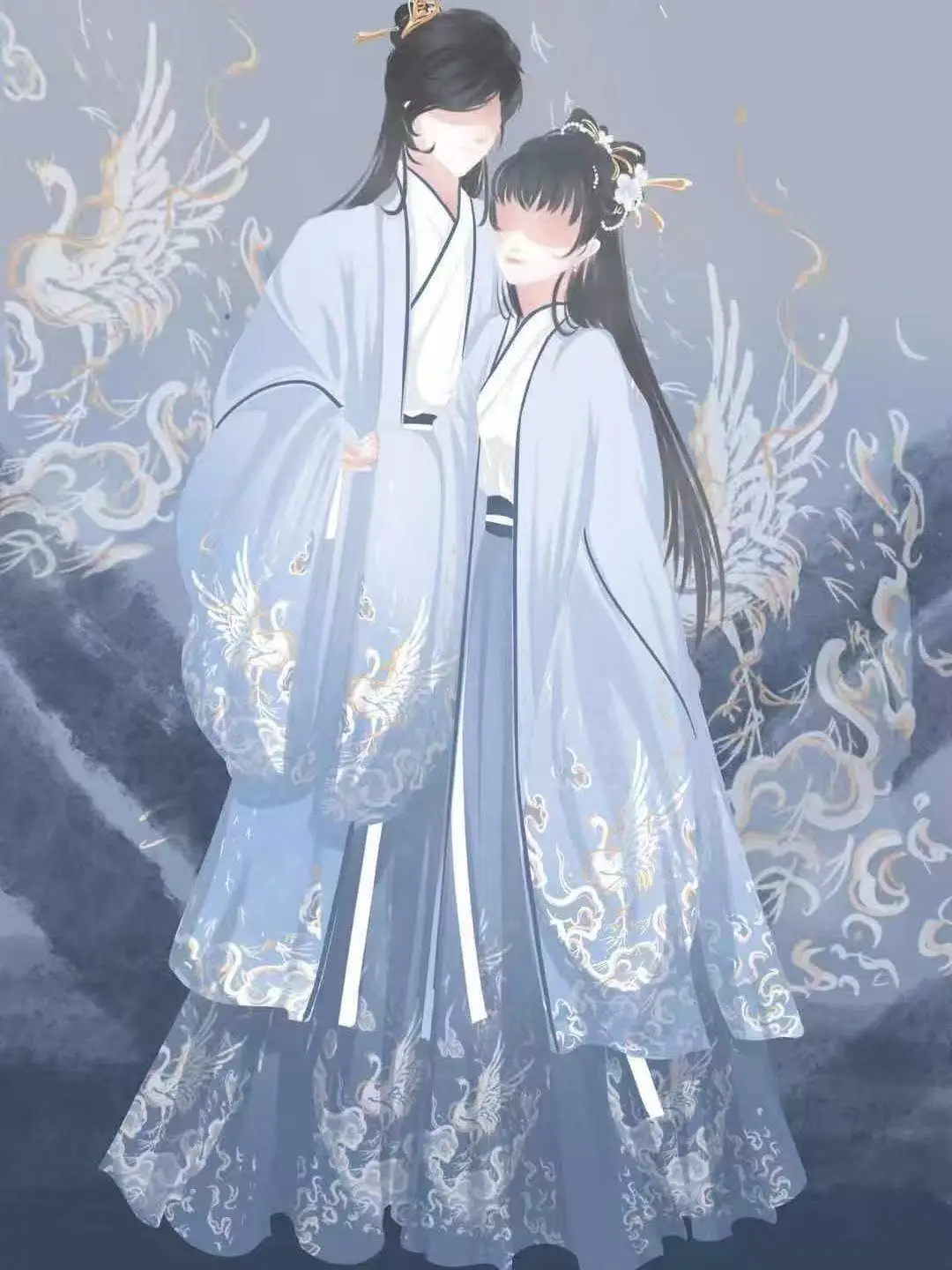 

Vintage Fairy Crane Hanfu Men Women Traditional Weijin Period Large Sleeve Shirt Halloween Martial Cosplay Costume Printing Robe